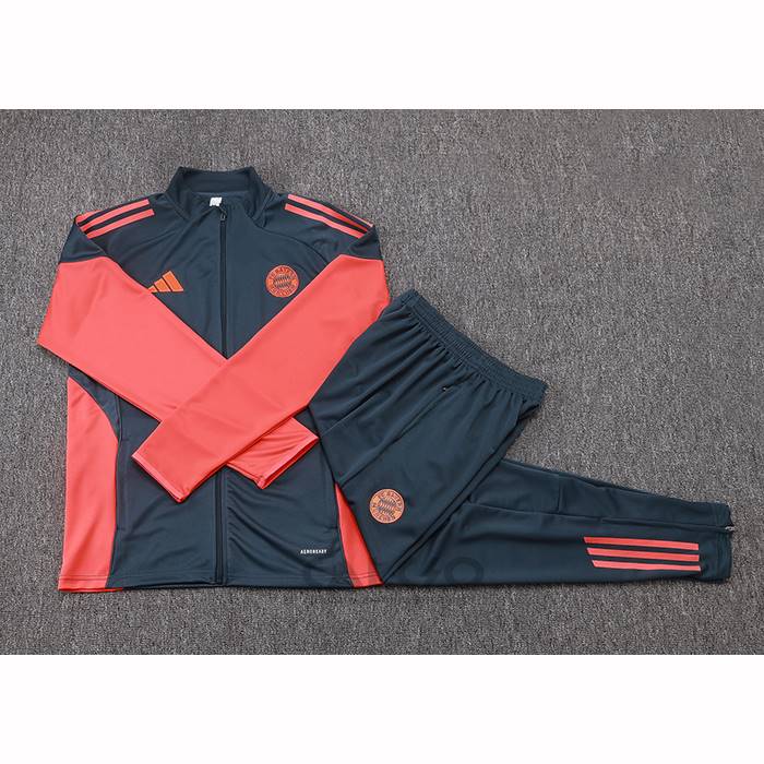 Tuta da Track di Giacca Bayern Monaco Bambino 2025-2026 Grigio Arancione